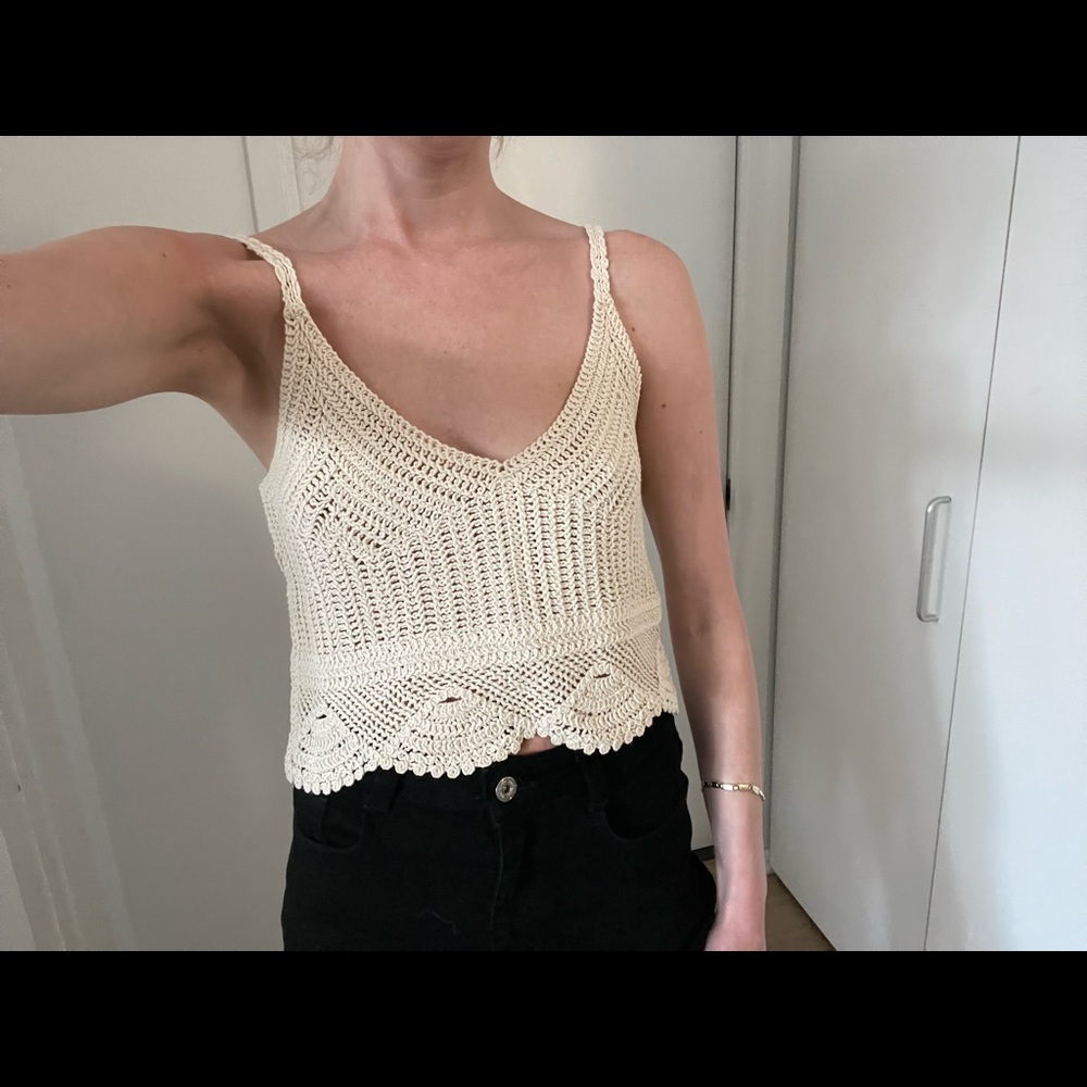 H&M crocheted tank